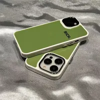 Minimalist Green English Rich TPU Case for IPhone 16 Pro Max 15 PRO 14 13 12 11 Pro XR XS 7 8Plus MINI Shockproof Phone Cases