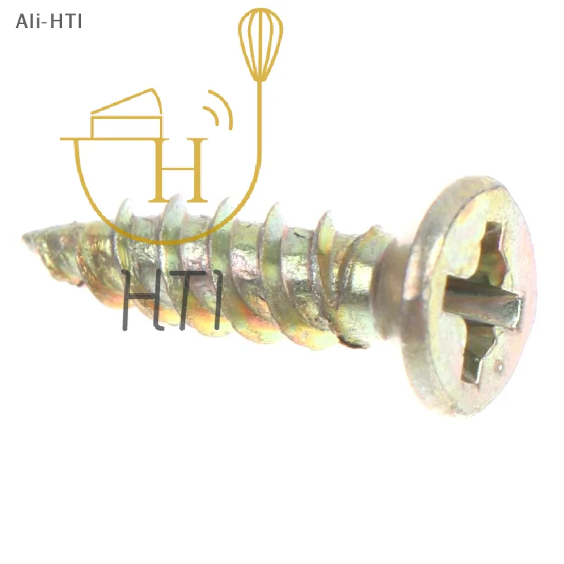 30/50/100Pcs Self Tapping Screws Ribbed Anchors Set For House Decoration Door Hinge Thread Repair Screws Metal Wall Anchors