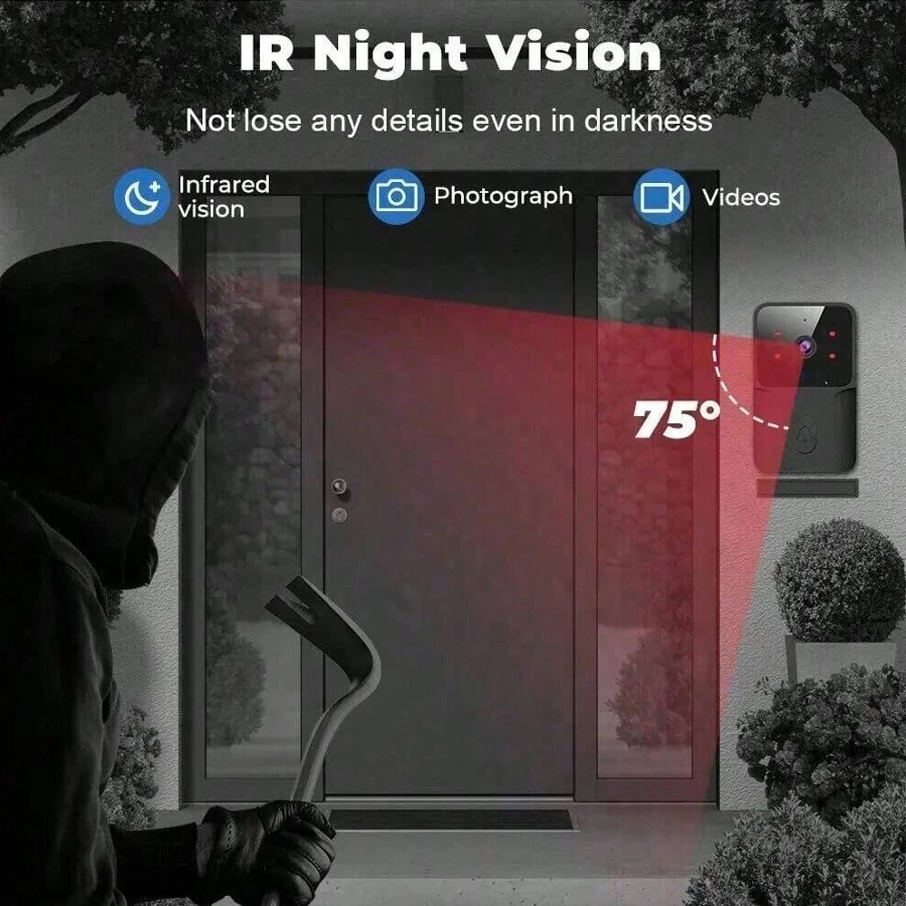 Smart WiFi Wireless doorbell I - Smart Home Video Doorbell Installation recension och pris