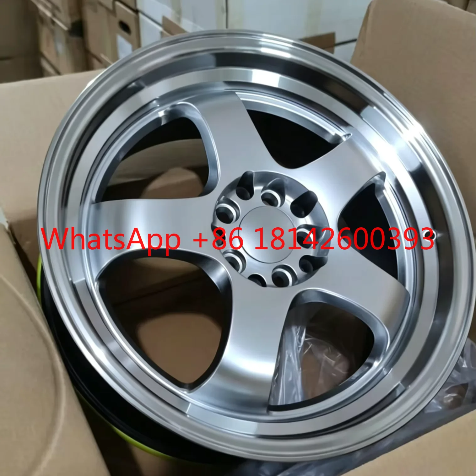 Classic Wide Lip Five Spoke Brushed Silver Forged Wheel Rims 15-24 Inch High Texture Modified Rims for Sports Cars