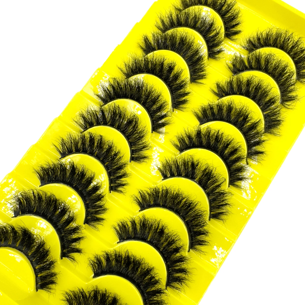 HBZGTLADFake cílios fofos dramáticos 3D cílios de vison falsos pacote de cílios longos de luxo encaracolado tira macia cílios postiços