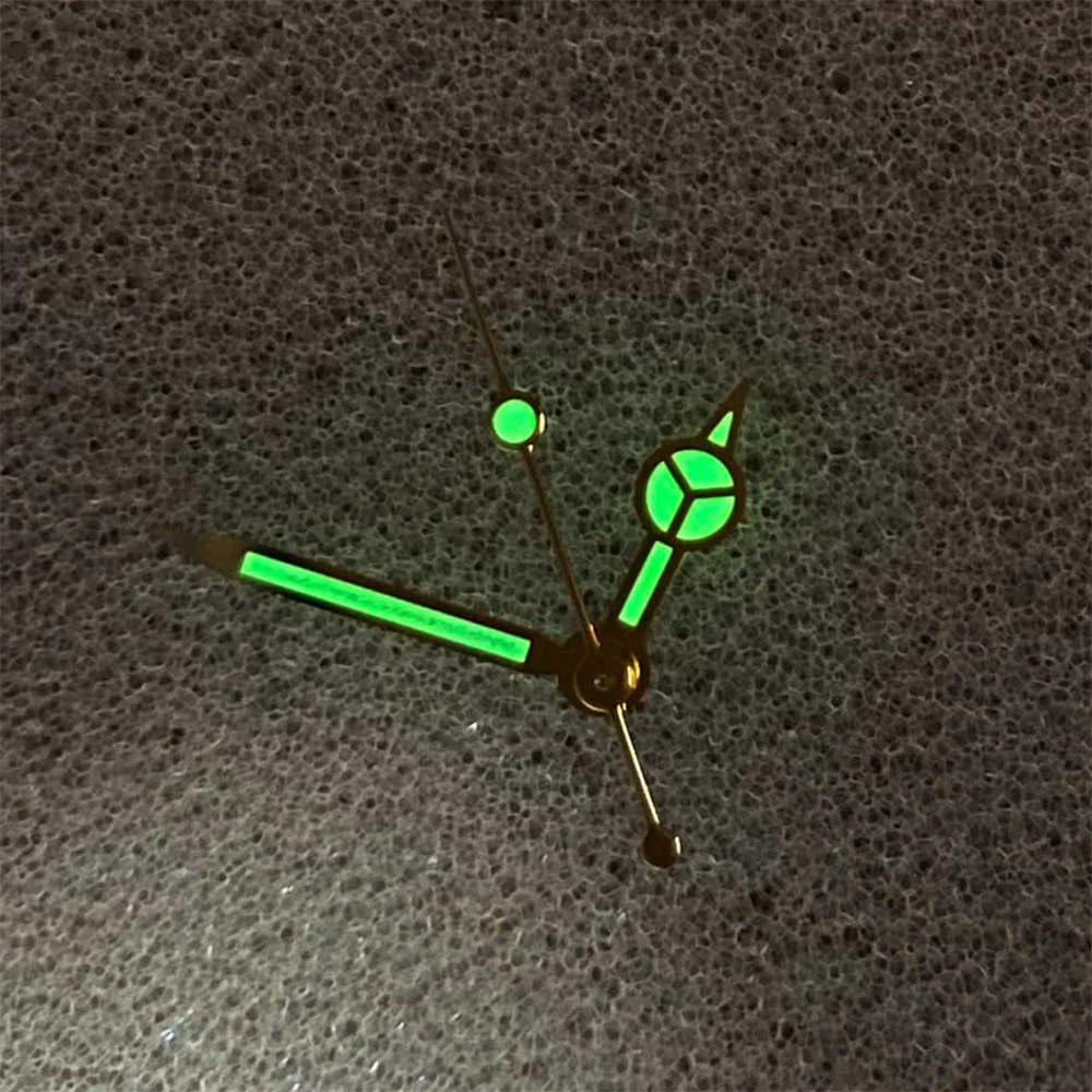 Lancette dell'orologio luminose verdi per kit di modifica del movimento dell'orologio NH35/NH36 puntatore dell'orologio di ricambio