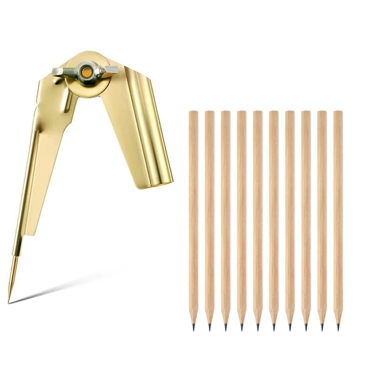 B50C Kalem Pusula ve Çizici, Pusula Çizici Aracı, Ağaç İşleme Pusula Çizici, Çizim için Doğru Daire Pusula Aracı