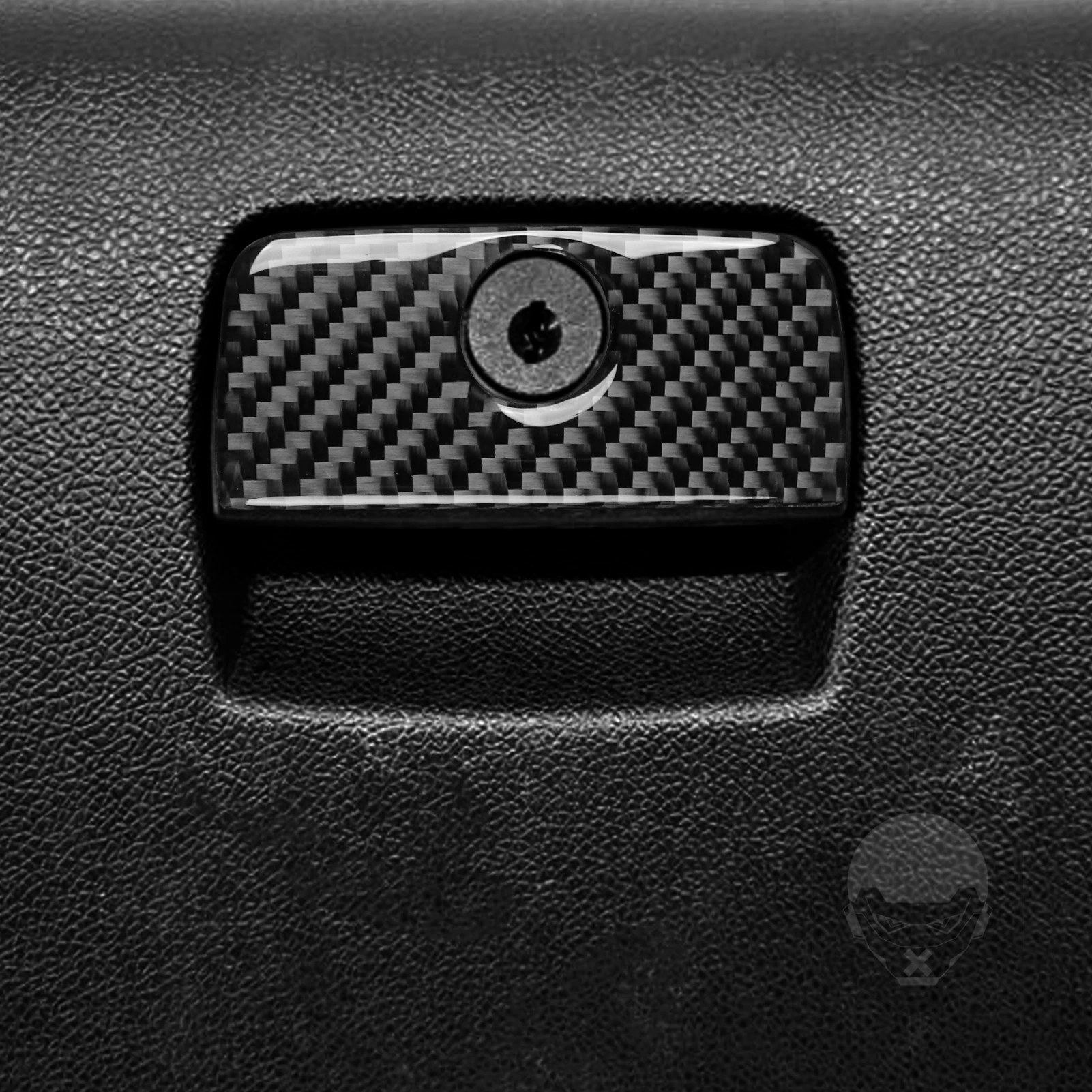 Para chevrolet traverse 2009-2012 fibra de carbono co-piloto caixa de luva interruptor de armazenamento painel capa decorativa acessórios do carro adesivo