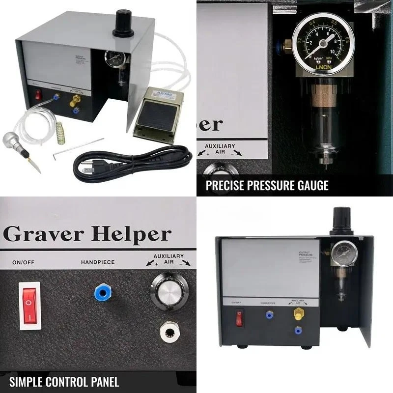Factory Sales Pneumatic Engraving Machine Kit Single Head Jewelry Engraver