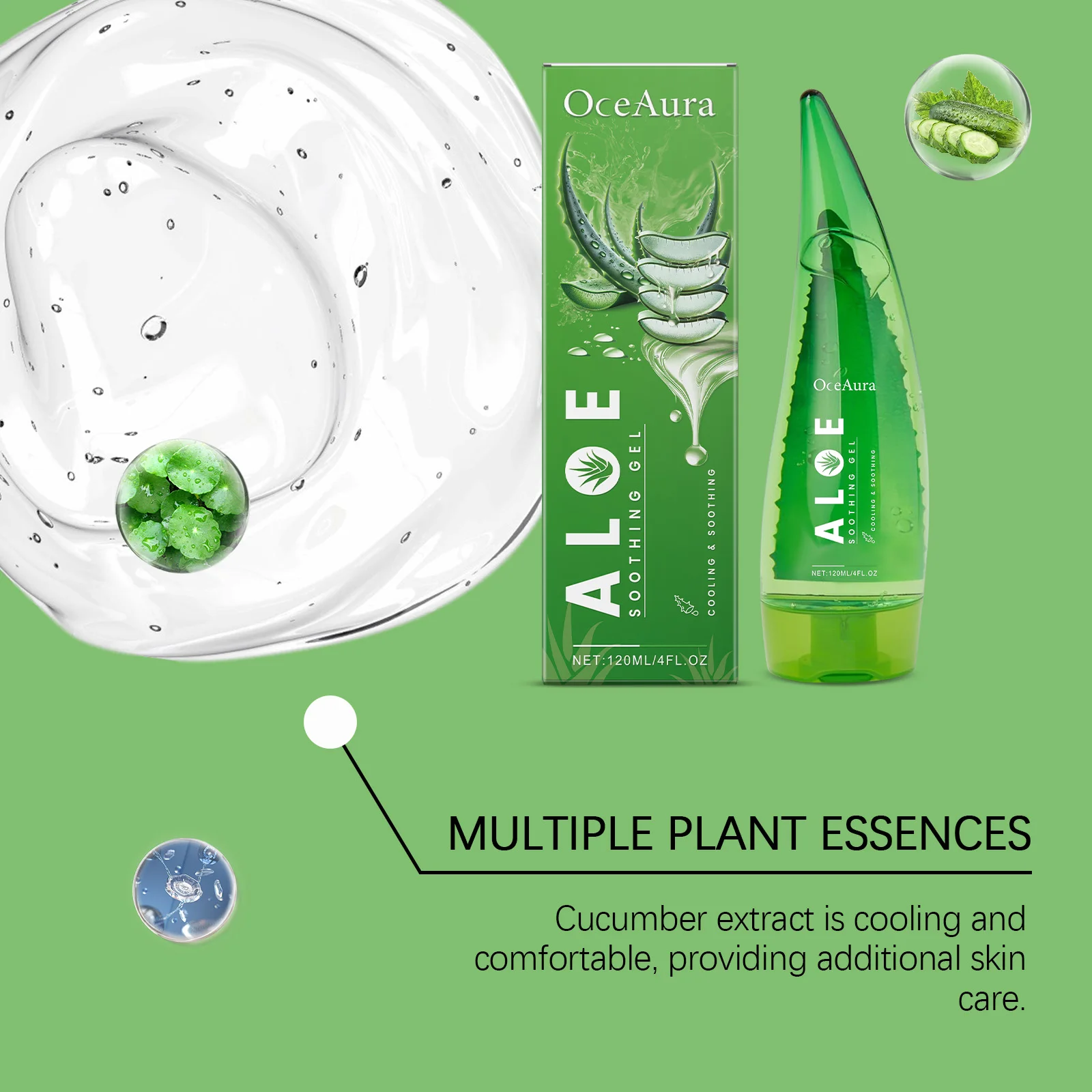 Aloe Vera Facial Moisturizer Anti-Wrinkle Cream Deep Hydration Serum for Face Skin Beauty Soothing Gel