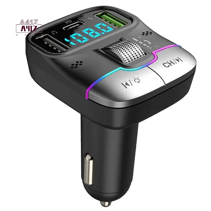 

A41Z-автомобильный Bluetooth MP3-плеер GZ01, зарядное устройство для быстрой зарядки телефона, громкая связь, качество звука без потерь, беспроводной адаптер BT