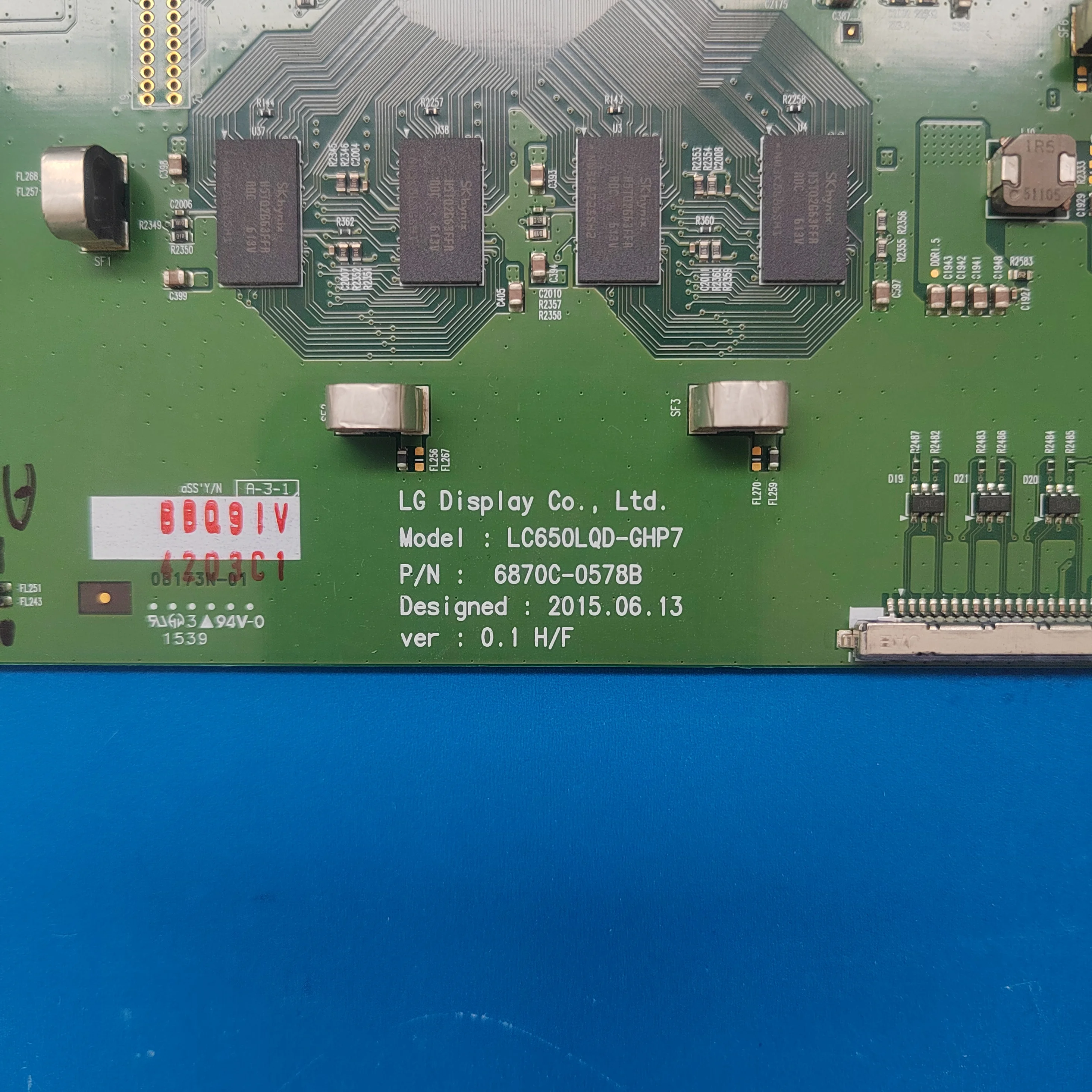 T-CON LC650AQD-GHP6 6870C-0578B 6870C-0578 6870C-0578A ل LG TV 65EF9500-CA 65EF950V 65EG9500 65EF9500-UA المنطق مجلس