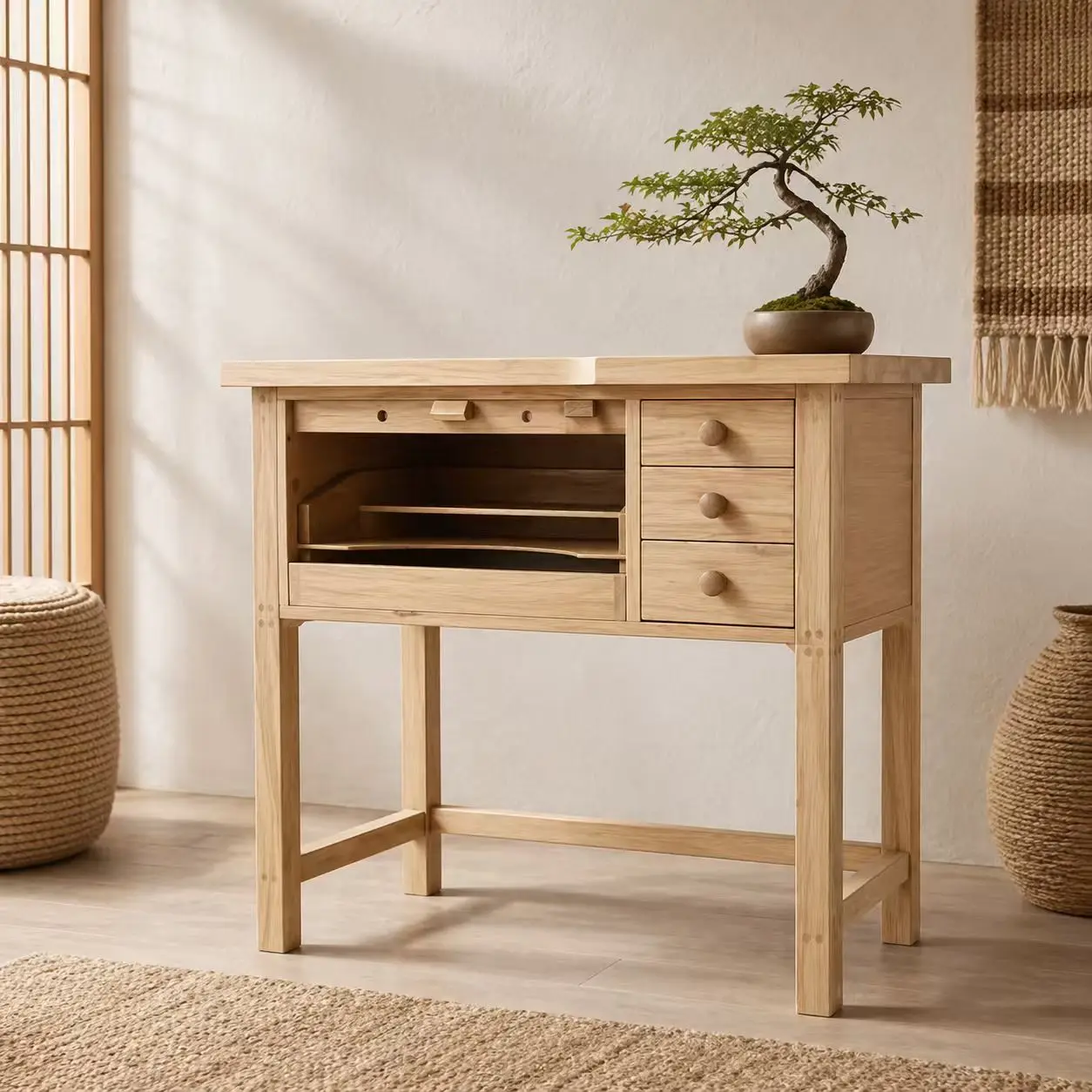 New SANHE Pine Wood Benches for DIY Enthusiasts Home School Woodworking with Wood Router Table and Vise Factory Price