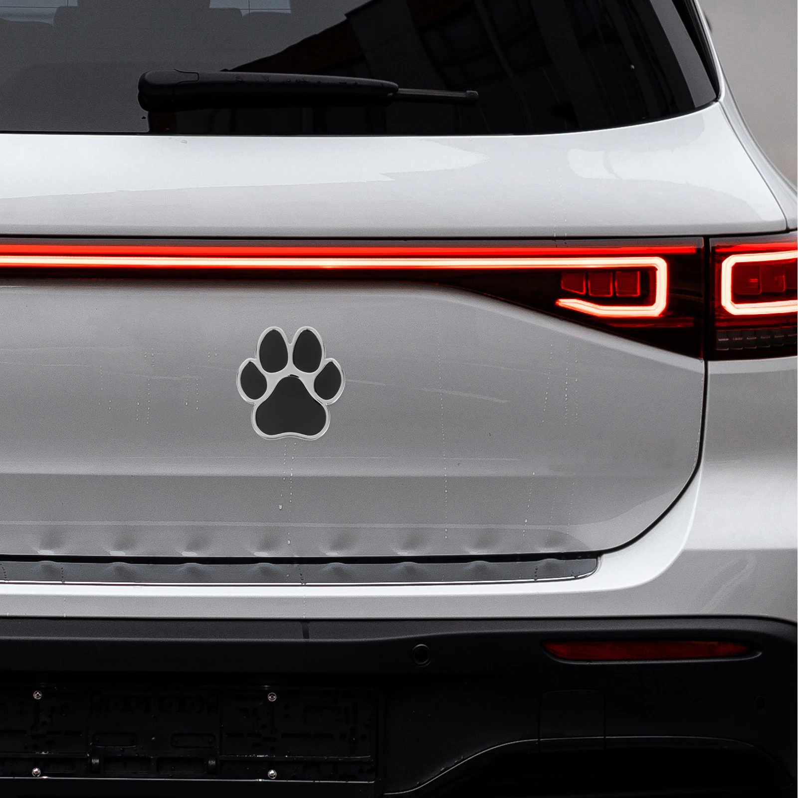 Car Sticker Waterproof Paws Decal Zinc Alloy 3D Dog Footprint Metal Stylish Decor Laptop Cup Fridge Wall Desk Door