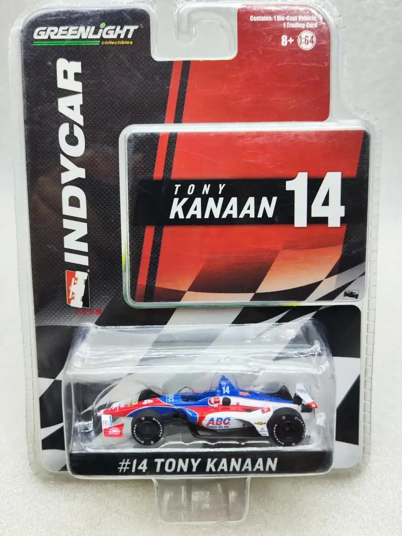 GREENLIGHT-Tony Kanaan Diecast Metal Car Model, 1:64, 2019 NTT - #14