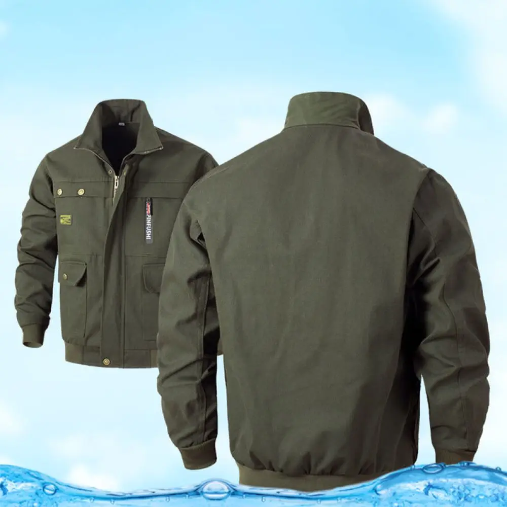 Durable Industrial Work Uniforms Mens Wear Resistant Protective Clothing Set Multi Pocket Mechanics Suit For Workshop