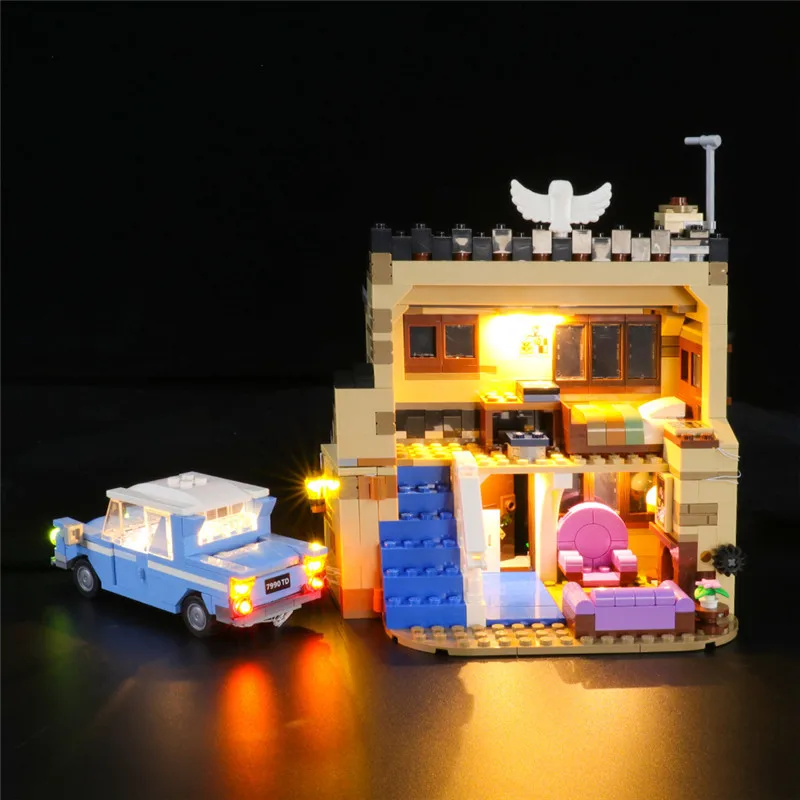 DIY LED Light Kit For LEGO 75968 4 Privet Drive Building Blocks Set (Only LED Light,Without Blocks Model)