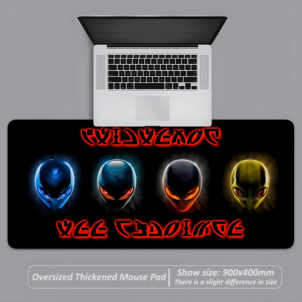 Cool A-Alienware Logo Mousepad Large Anti-Slip Mouse Pad Stitched Edges Mat Offices Durable Desk Laptop Gaming Keyboard Pad XXL