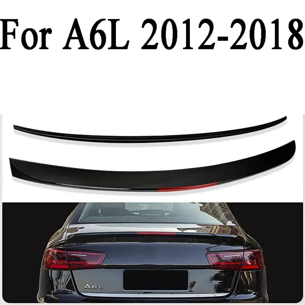 

Car For Audi A6L 2012 2013 2014 2015 2016 2017 2018 ABS Rear Trunk Spoiler Wing Lip Reflector Lamp