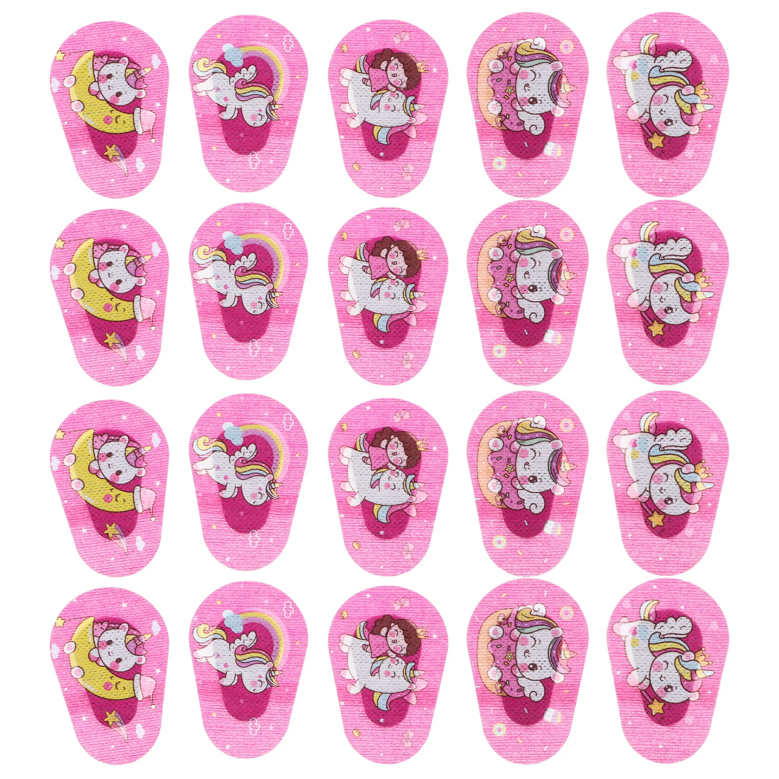 20 Pcs Eye Patches for Kids Amblyopia Children Cartoon Correcting Single Glasses Covers