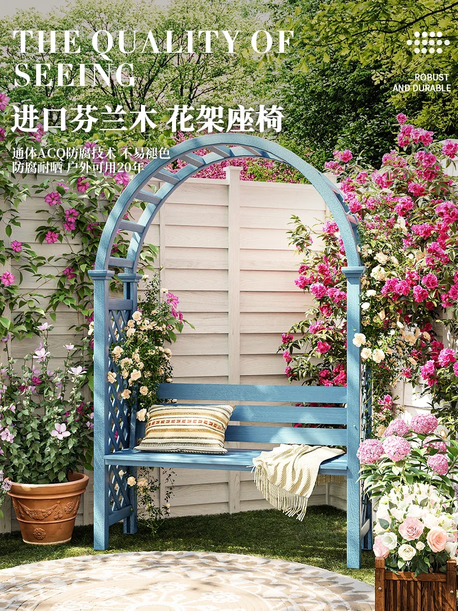 Traditional Durable Build Garden Arch Waterproof Easy Assembly Weather Resistant Wedding Ceremony Decor Arched Design