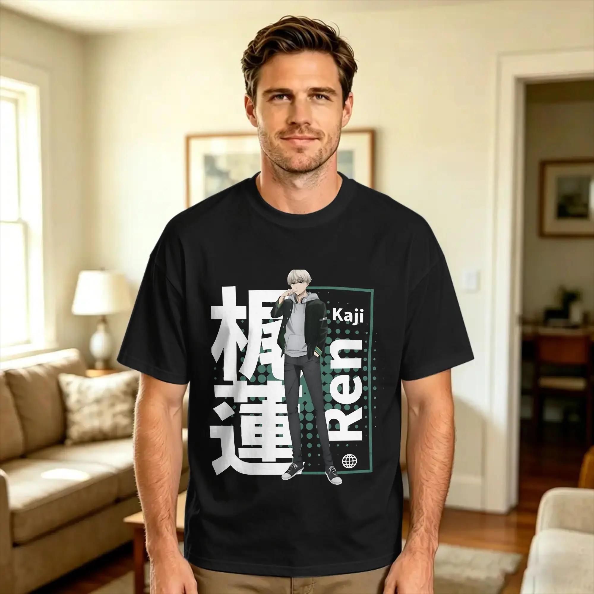 Anime Winds Breakers Ren Kaji T Shirt Summer  Streetwear T-Shirts Cotton Hip Hop Tshirt For Men Custom DIY Top Tees
