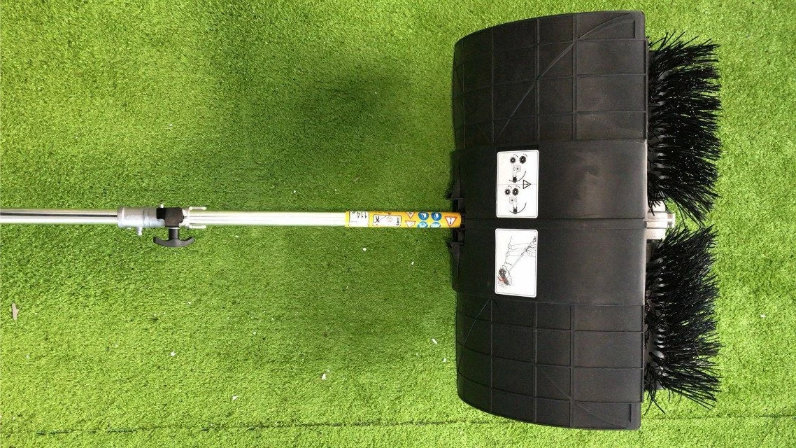 street lawn hand push sweeper cleaning machine