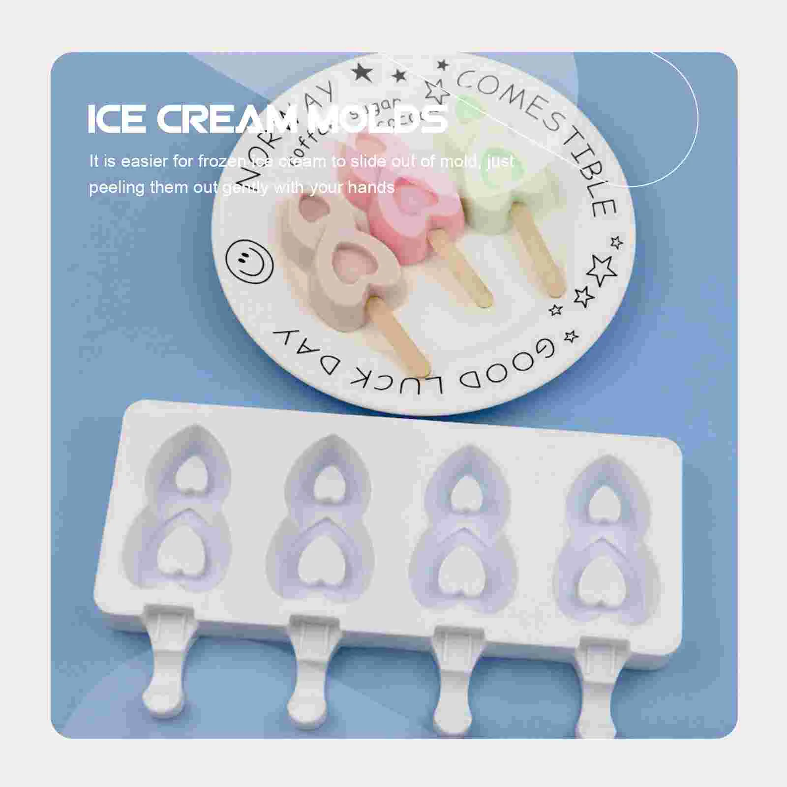 Popsicle Mold Ice Maker Machine DIY Supplies Diamond Cream Silicone Silica Gel Molds Mould