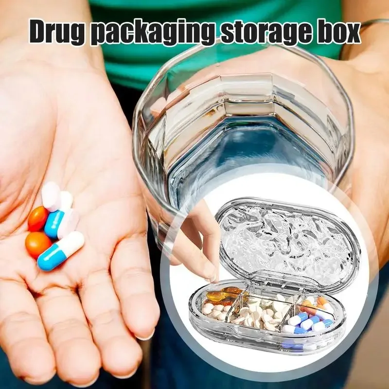 Tragbare Vitamin-Tablet-Trennung tragbare Reise Mini für sieben Tage mehrere Fächer versiegelte Pille und Tablet Aufbewahrung sbox