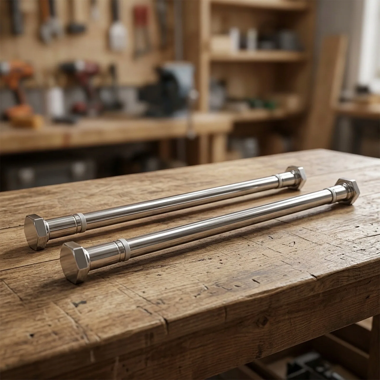 Telescopic Cabinet Support Rod 50-80 cm Stainless Steel for Sink Vanity Leveling and Furniture Stabilization System