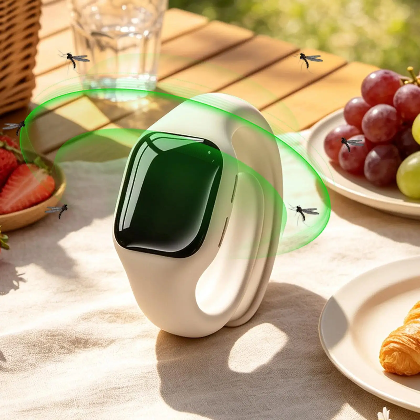 Gnat Bracelets for Adults Outdoor Fly Control Wristband Portable Anti Gnat for Kids Summer Backyard Garden Camping Travel
