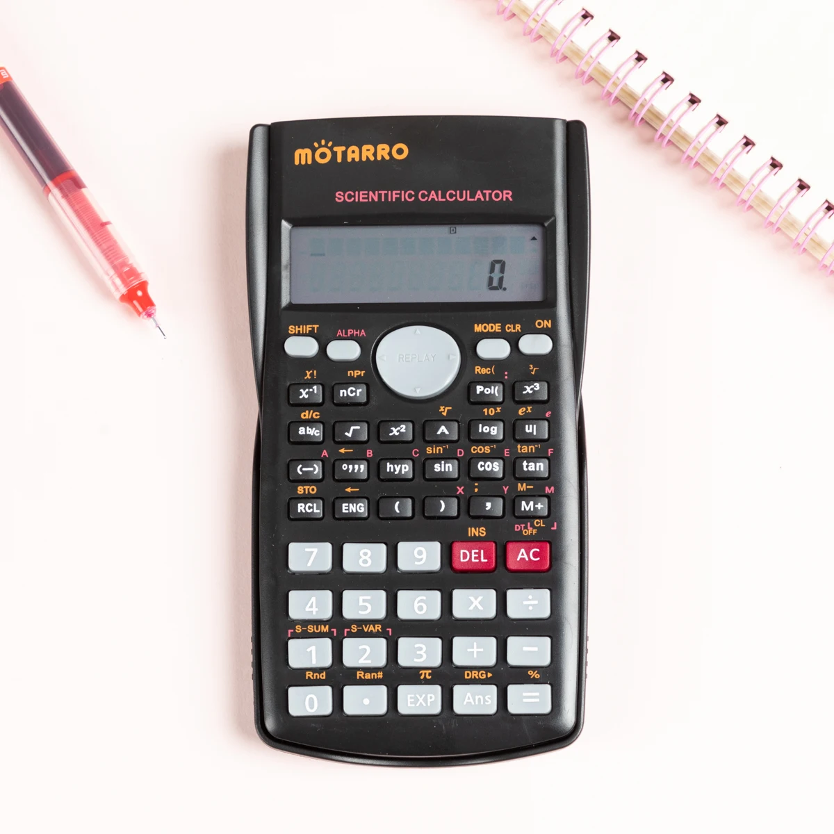 MOTARRO Multifunctional Function Calculator Student Portable Big Screen Function Calculator Stationery School Office Supplies