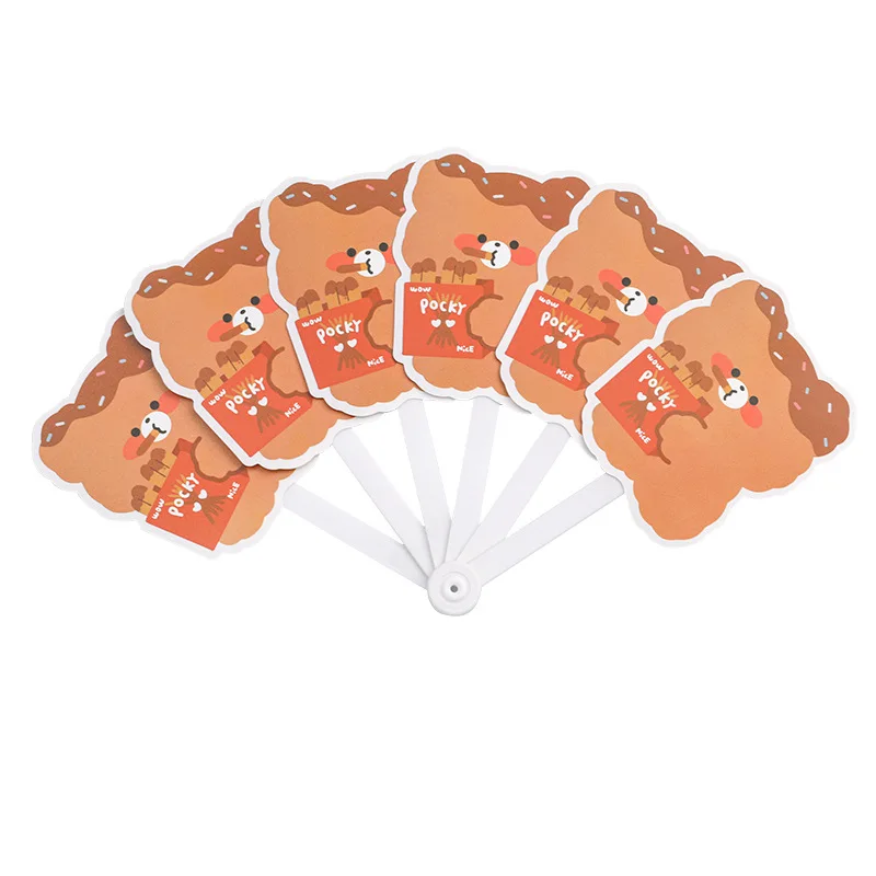 Mode Sommer Nette Cartoon Kleine Folding Hand Fan Kinder Student Folding Fan Tragbare Kinder Mädchen Geschenk Foto Prop