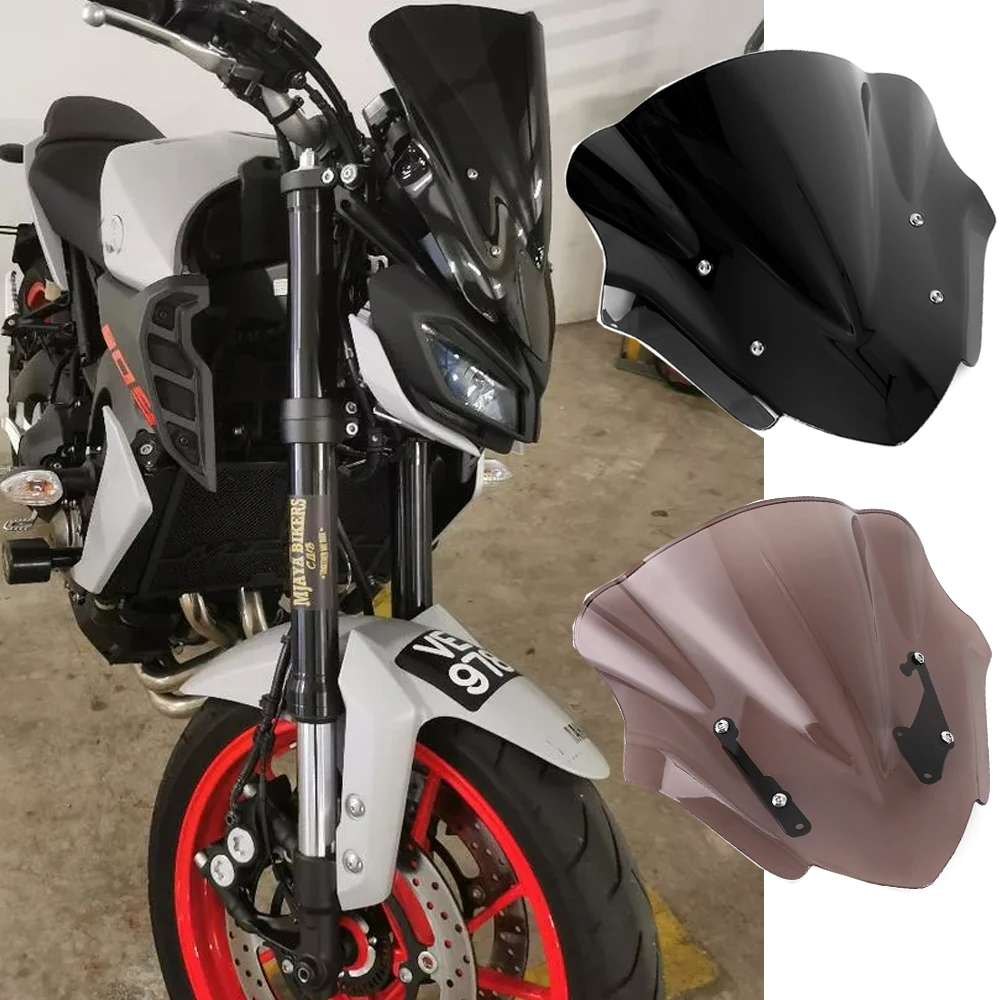 

for Yamaha MT09 SP Windscreen FZ-09 FZ09 MT-09 2017 18 2019 2020 MT 09 Accessories Motor Windshield Wind Deflector Double Bubble