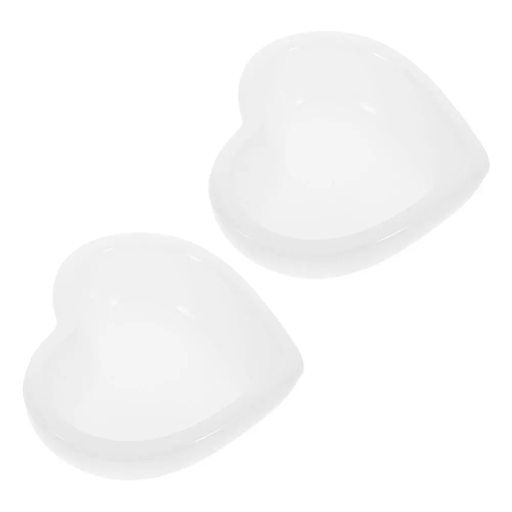 

2 Pcs Handmade Heart Shape Mold Silicone Bowl Tray Epoxy Resin Jewelry Storage Craft Supplies Creative Design Reusable Flexible
