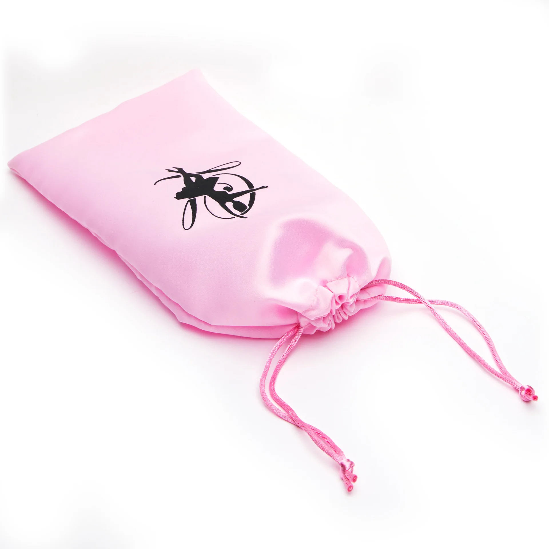 Double Drawstring Ballet Dance Shoes Bag Satin TUTU Bag for Girls Ballerina Pointe Shoes Bags Ballet Dance Accessories 13*27CM