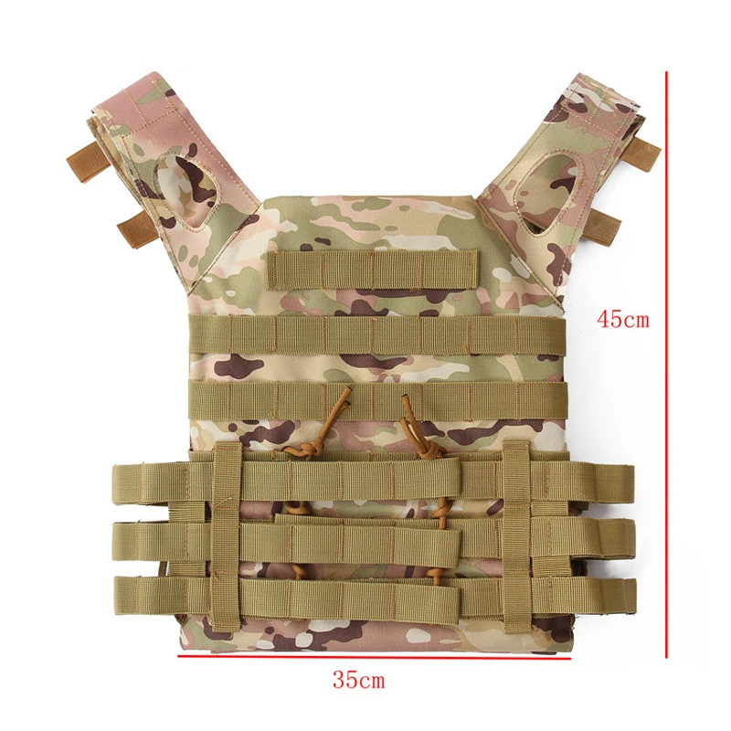 TRVLWEGO Men Vest Hunting Military Tactical Fishing Wear Tactical JPC Outdoor Wargame Paintball Protective Plate Waistcoat Vest