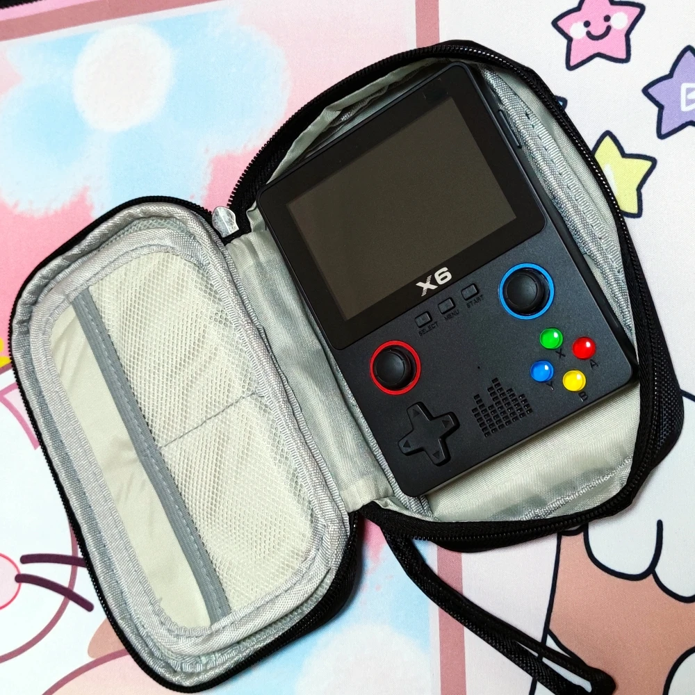 D007 PLUS X6 게임 콘솔 핸드백 여행 가방 보관 케이스 방수 방진 용 가죽 디지털 보관 가방