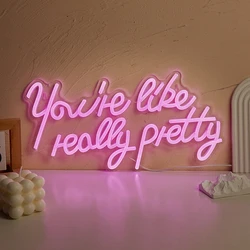 Chi-buy LED Neon U Like Really Pretty USB Powered Neon Signs Night Light 3D Wall Art & Game Room Bedroom Party Decor Lamp Signs