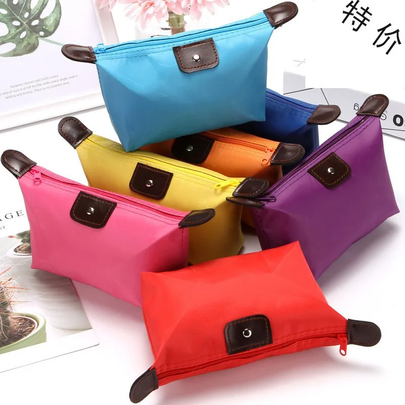 Cosmetic Bag For Women Colorful Waterproof Travel Dumpling Storage Bags Mini Cute Toiletry Makeup Portable Tote Bags Purses 2023