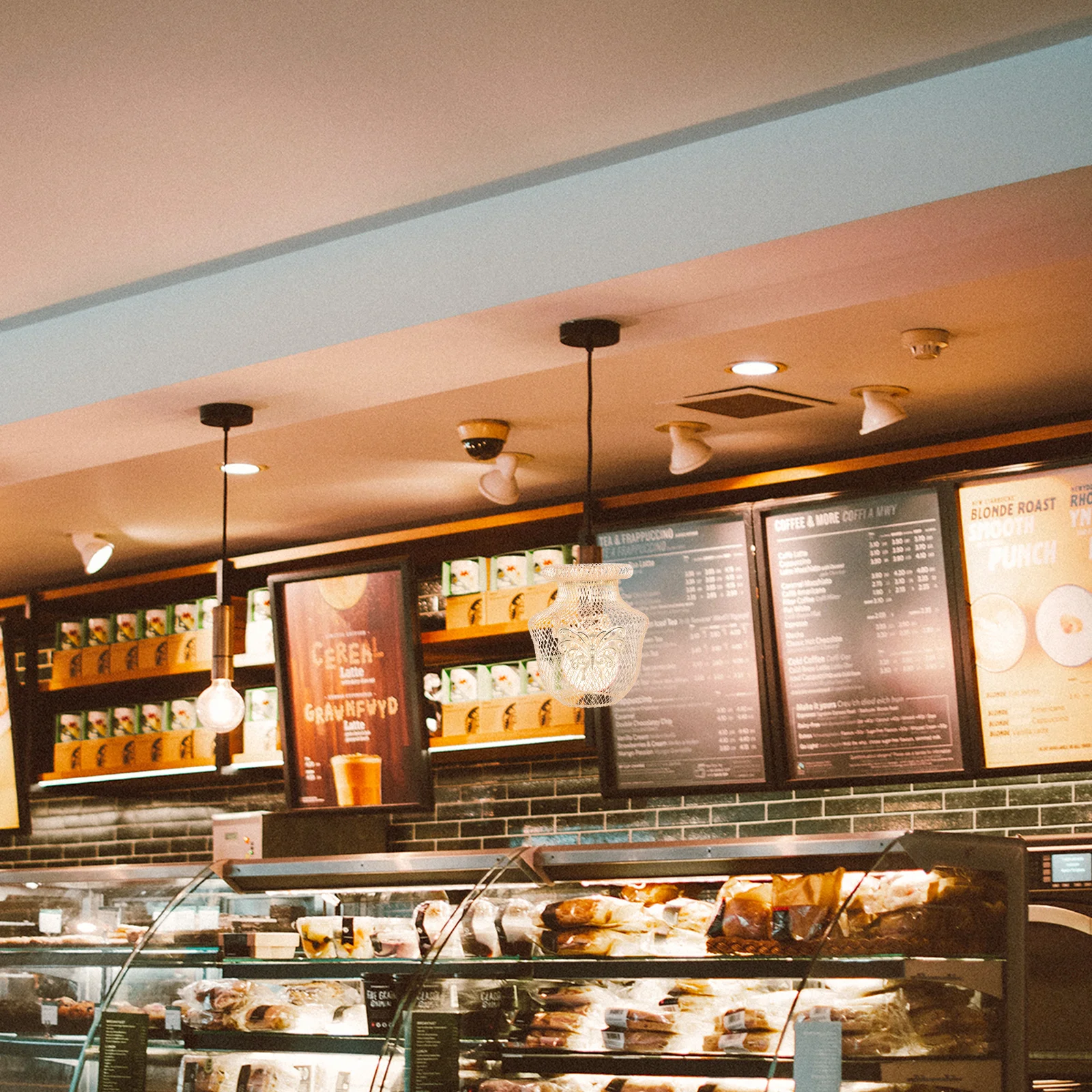 1 قطعة سلك الحديد الذهب عاكس الضوء الفراشات زهرية معدنية تصميم جوفاء ديكور معلق غطاء المصباح إكسسوار إضاءة المنزل #2