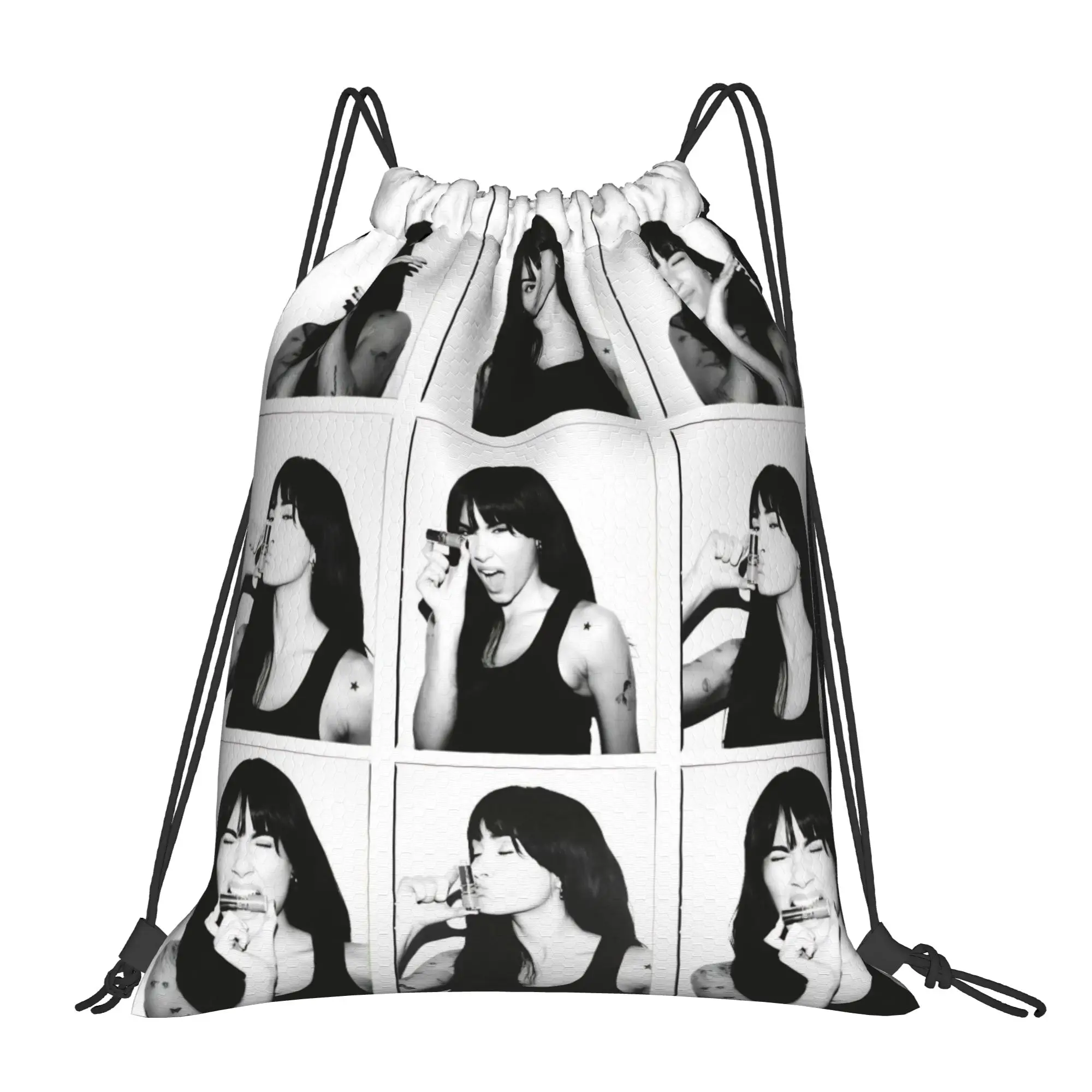 

Singer Aitanas Cuarto Azul Tour Drawstring Backpack Sports Gym Bag Water Resistant String Sackpack for Cycling