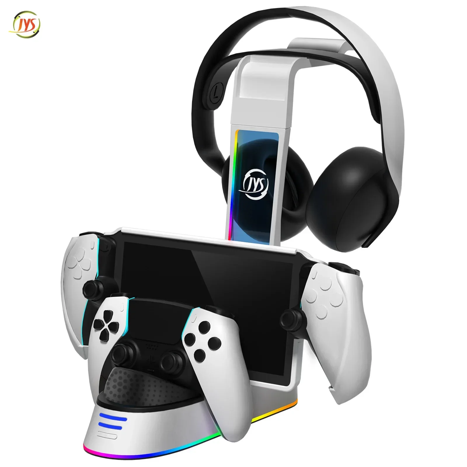 JYS-P5186 For PS5 Portal  charging dock streaming handheld for PS5 game controller RGB charging dock stand store earphones