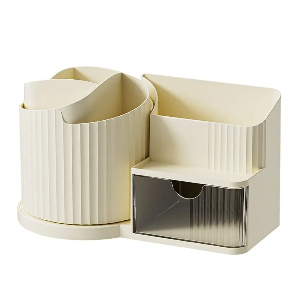 

Removable Rotating Pen Container Large Capacity Multi-function Stationery Organizer Classified Storage ABS Makeup Brush Box Desk
