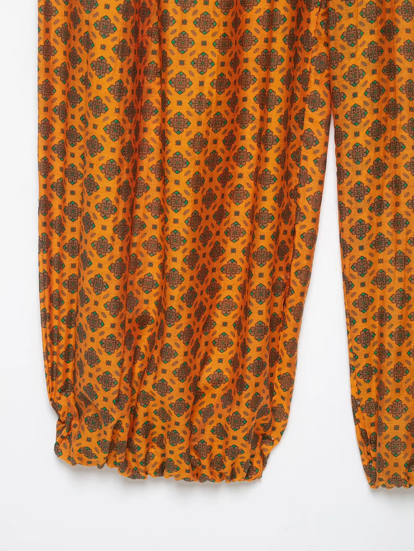 2026 Neues Damen-Hosen-Set für den Urlaub, Stehkragen, Kurzarm-Bluse, Weite Hose, Sommer-Herbst, Elegantes Bedrucktes Damen-Outfit – Detail 14