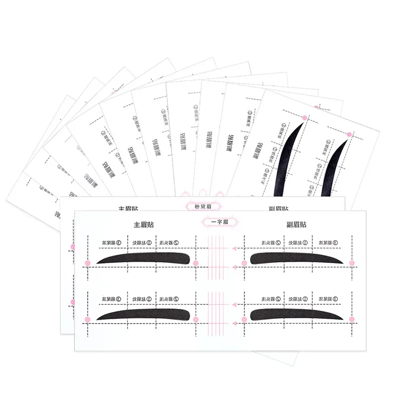 원피스 눈썹 스티커, 레이지 눈썹 카드, 스트레이트 눈썹 메이크업 도구, 보조 세트, 간단하고 편리함, 신제품