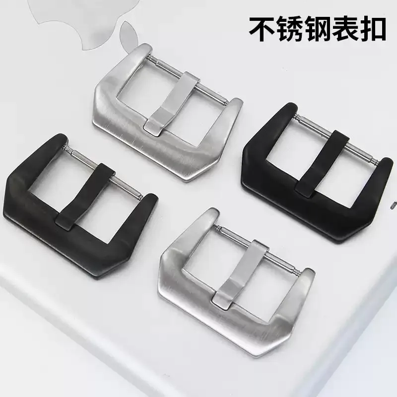 18 مللي متر 20 مللي متر 22 مللي متر 24 مللي متر 26 مللي متر الفولاذ المقاوم للصدأ مشبك ساعة المشبك استبدال ل بانيراي ساعة الجلود سوار ساعة اكسسوارات