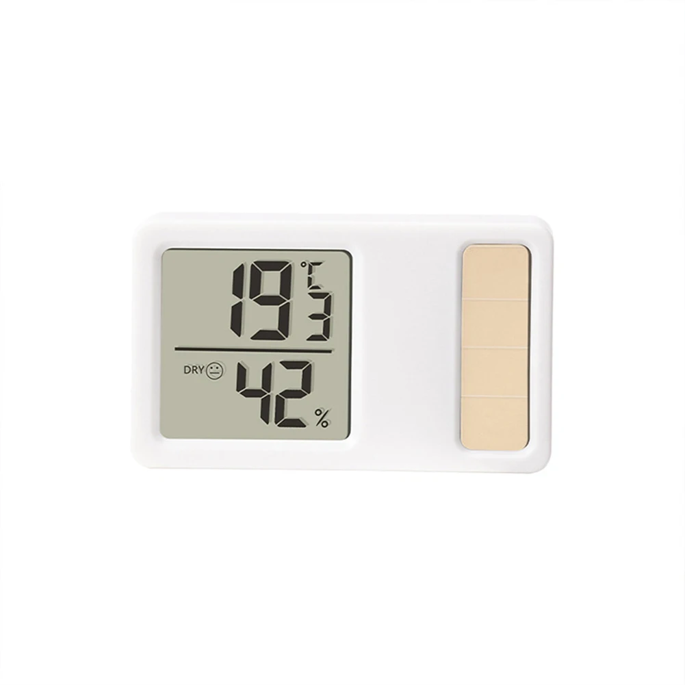 Solar Power Temperature And Humidity Meter Mini Portable Humidity Digital Electronic Temperature Detection Meter For Bedroom