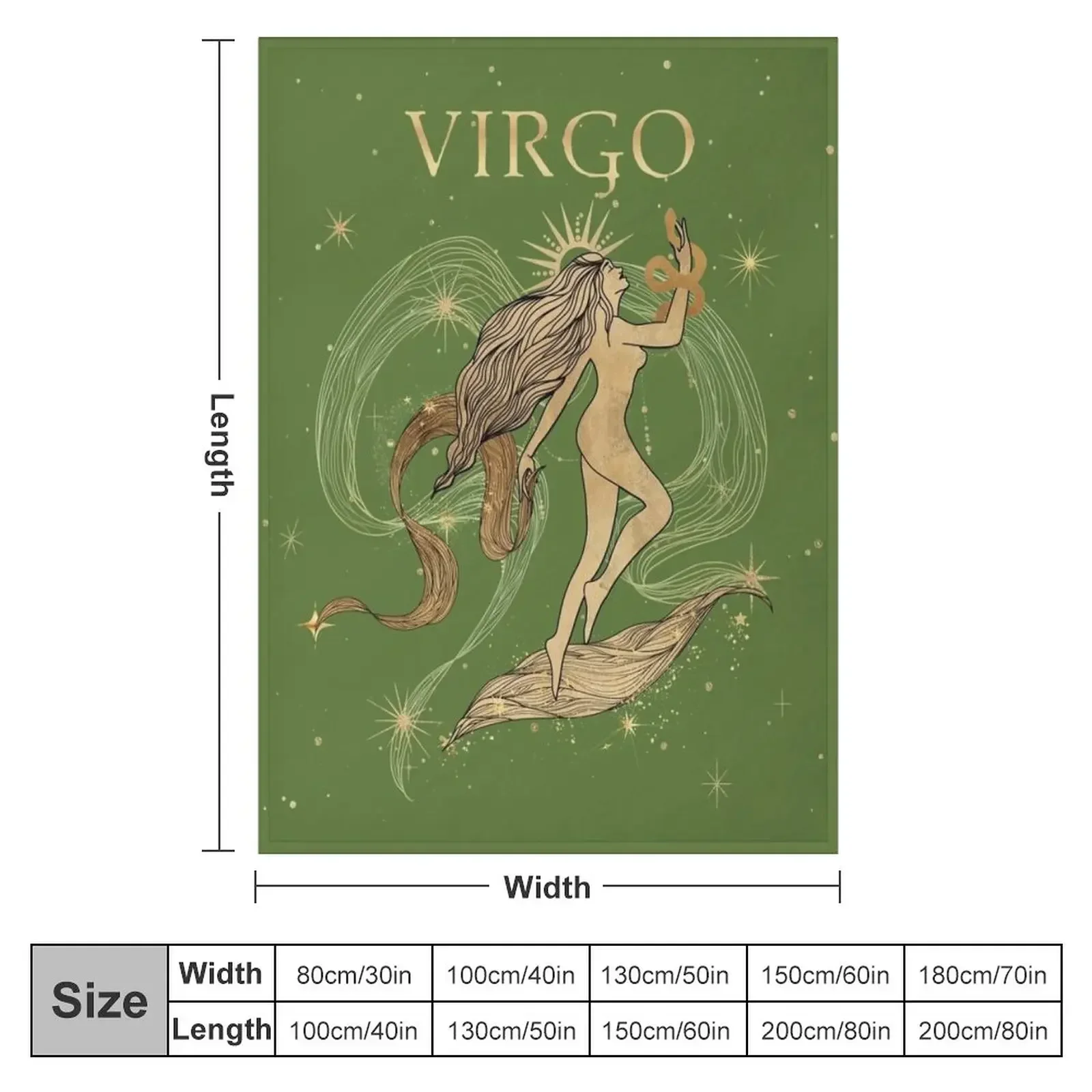 Virgo zodiac woman Throw Blanket Beautifuls Summer Beddings Blankets