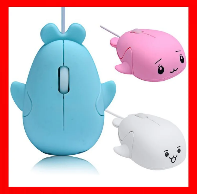 Cute cartoon wired mouse for children mini girls office home computer laptop gift mouse wholesale