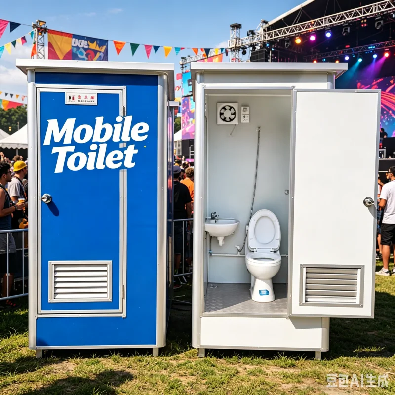 Expert Manufacturer Supply Mobile Restroom For Outdoor Event Park With Smart Hand Wash Sink High Capacity Holding Tank
