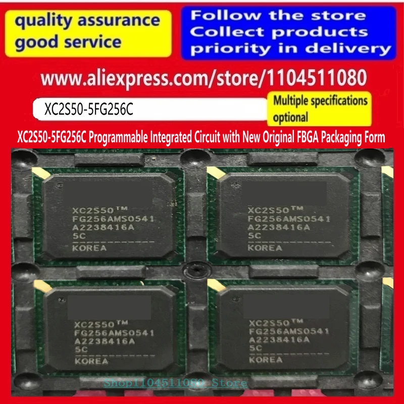 

XC2S50-5FG256C Programmable Integrated Circuit with FBGA Packaging Form XC2S50