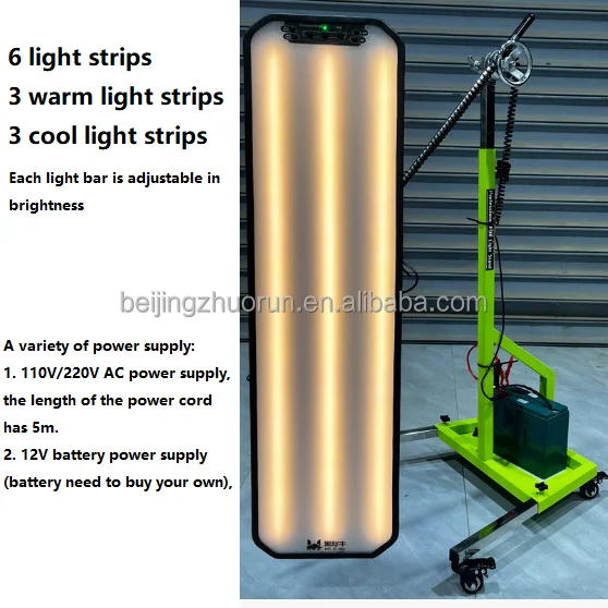 Heavy Duty PDR Light PDR LED Lamp Reflector Board Dent Repair Tools LED Light Reflection Board With Adjustable Holder Hand Tool