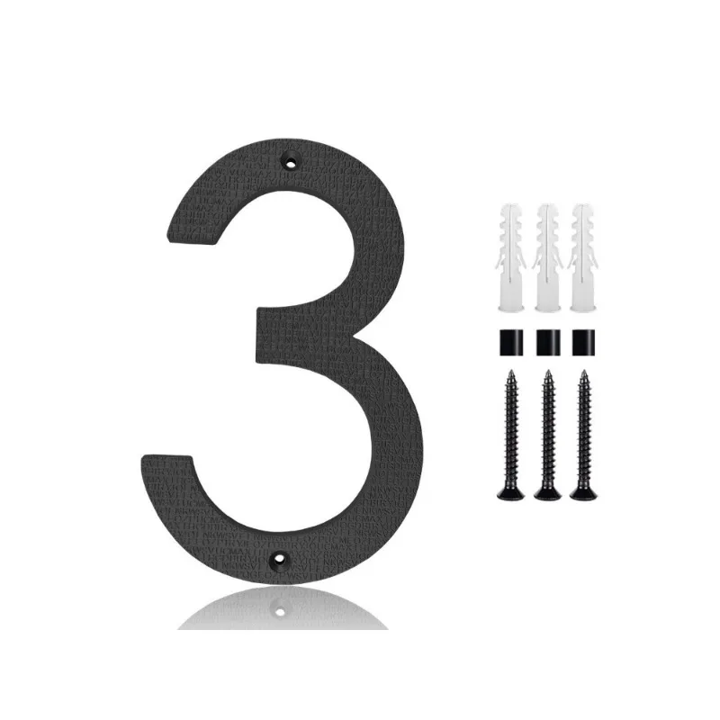 

Acrylic Modern Personalised House Number Sign Outdoor Address Sign 3D Exterior House Numer OutdoorFamily Name Door Sign #0-9